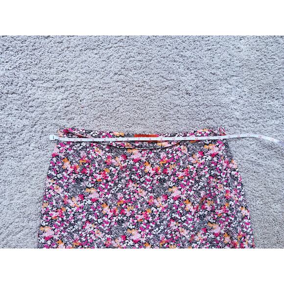Altuzarra Silk Floral Midi Skirt Pink Medium Cottagecore Coquette Romantic Fall - Picture 5 of 7